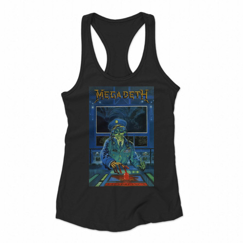 Megadeth Classic Rust In Peace Women Racerback Tank Tops