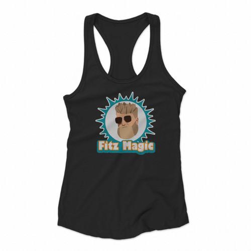 Miami Fitz Magic Logo Women Racerback Tank Tops