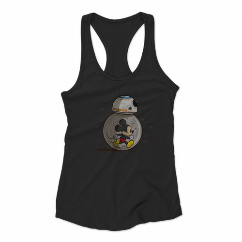 Mm8 Star Wars Bb8 Disney Or Mickey Mouse Lovers Women Racerback Tank Tops