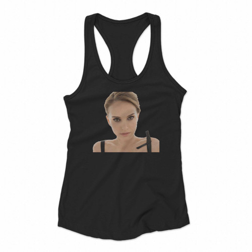 Natalie Portman Art Women Racerback Tank Tops
