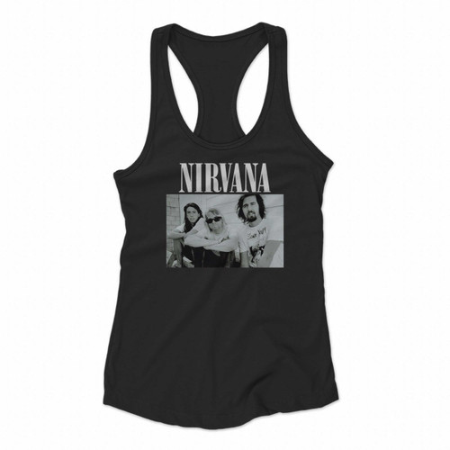 Nirvana 20Th Anniversary Of Nevermind Women Racerback Tank Tops