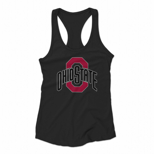 Ohio State Buckeyes Logo Women Racerback Tank Tops