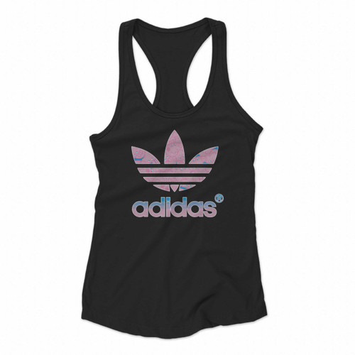 Peppa Pig Adidas Parody Women Racerback Tank Tops