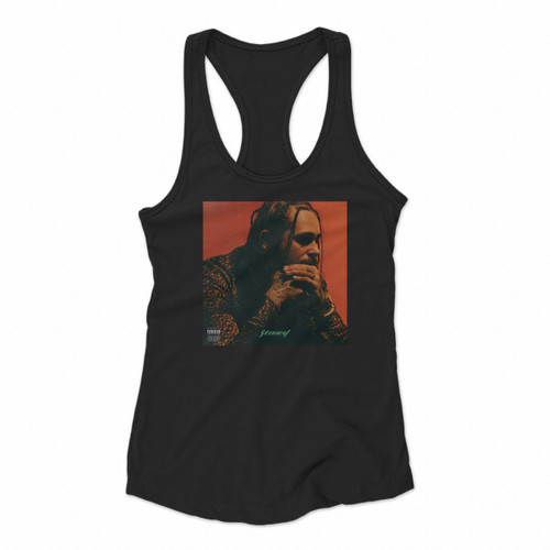 Post Malone Stoney Album Cover Women Racerback Tank Tops