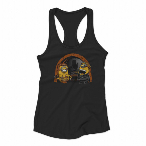 Princess Leia Slave And Luke Skywalker Minion Star Wars Women Racerback Tank Tops