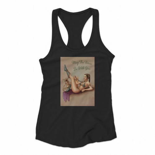 Sexy Slave Leia Organa Princess Star Wars Force Women Racerback Tank Tops