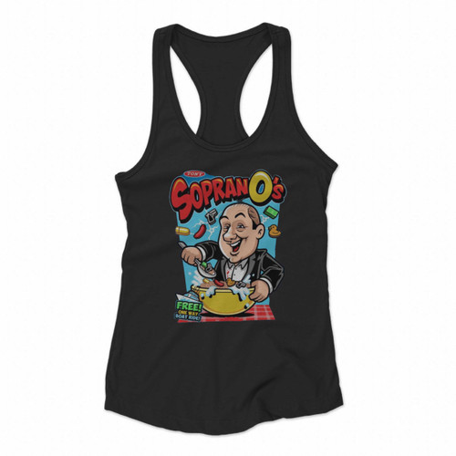 Sopranos Cereal Women Racerback Tank Tops