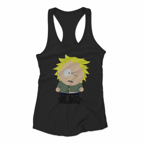 South Park South Park Tweak Pressure Black Women Racerback Tank Tops