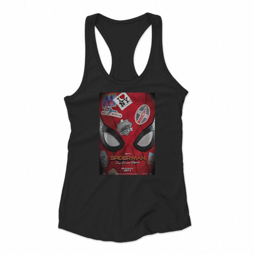 Spider Man Far From Home Women Racerback Tank Tops