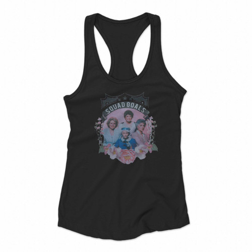 Squad Goals Floral Women Racerback Tank Tops