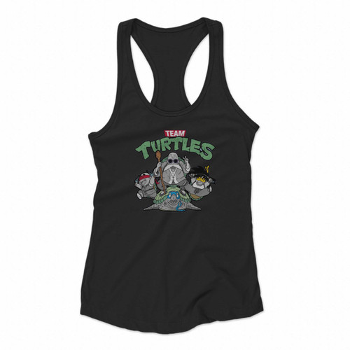 Team Turtles Women Racerback Tank Tops