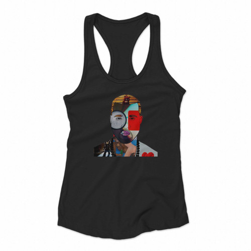 The Art Of Kanye West Women Racerback Tank Tops