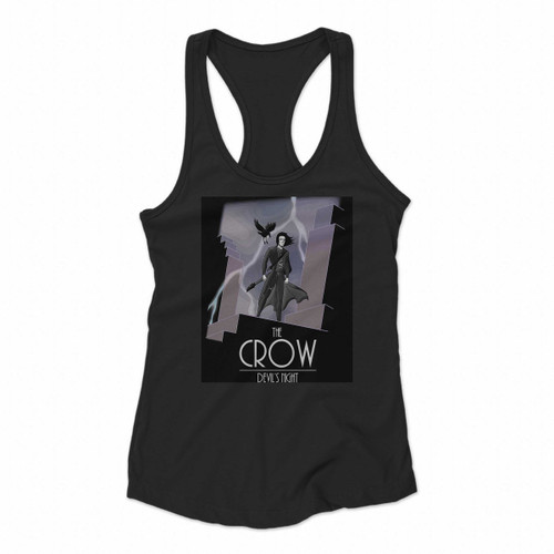 The Crow Devils Night Women Racerback Tank Tops