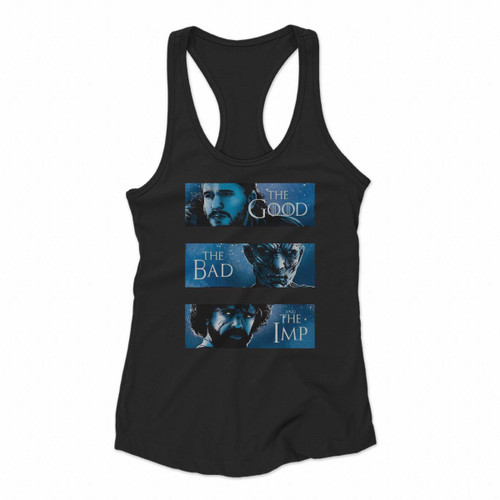 The Good The Bad And The Imp Women Racerback Tank Tops