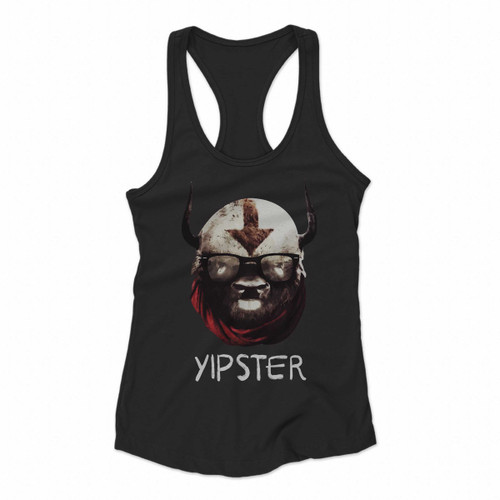 Yipster Appa Avatar Hipster Sky Bison Women Racerback Tank Tops