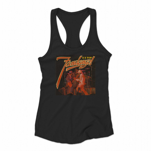 Zz Top Fandango Rock Music Legend Women Racerback Tank Tops