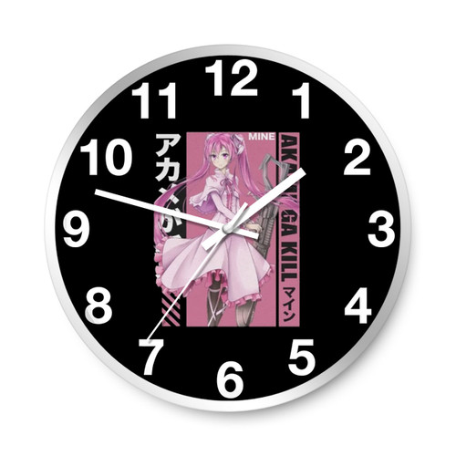 Akame Ga Kill Mine Wall Clocks