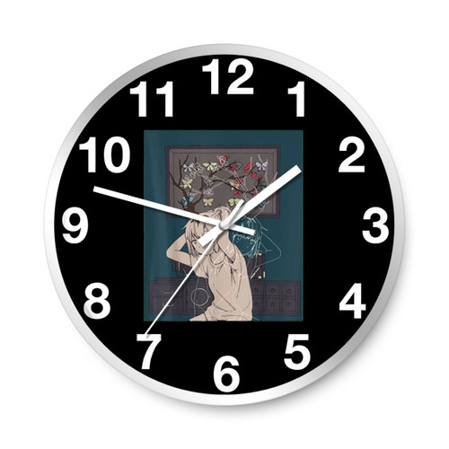 Anime Lofi Girl Wall Clocks
