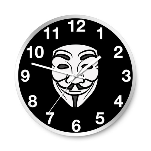 Annonymous Logo Art Wall Clocks