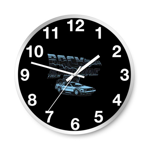 Back To The Future Blue Lightning Wall Clocks