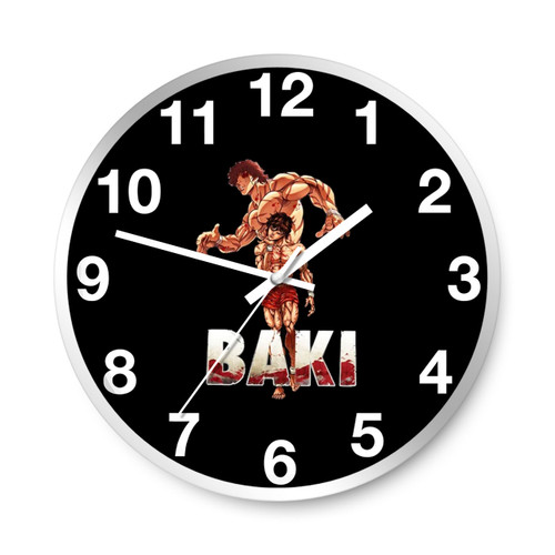 Baki Grappler Baki Hanma Wall Clocks Baki Grappler Baki Hanma Wall Clocks
