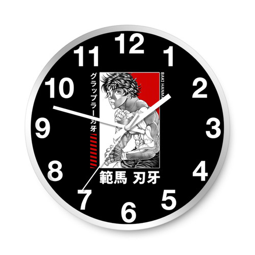 Baki The Grappler Baki Hanma Yujiro Hanma Wall Clocks