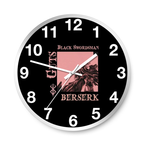 Black Swordsman Wall Clocks