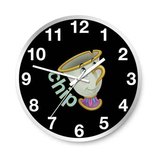 Disney Beauty And The Beast Chip Wall Clocks