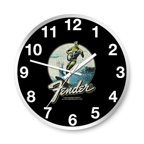 Fender Surfer Design Wall Clocks