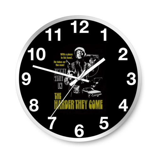 Harder They Come Jimmy Cliff Wall Clocks