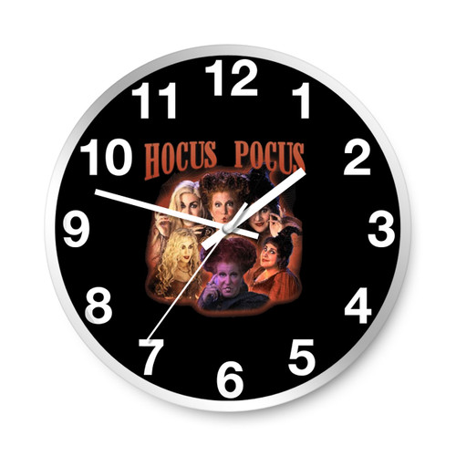 Hocus Pocus Logo Art Wall Clocks