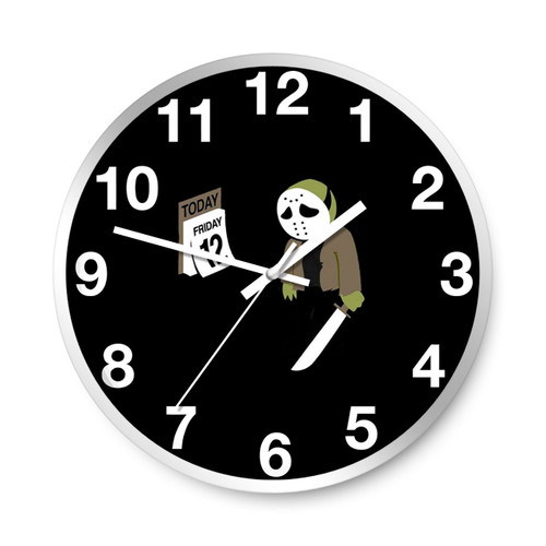 Horror Friday 13Th Art Logo Wall Clocks