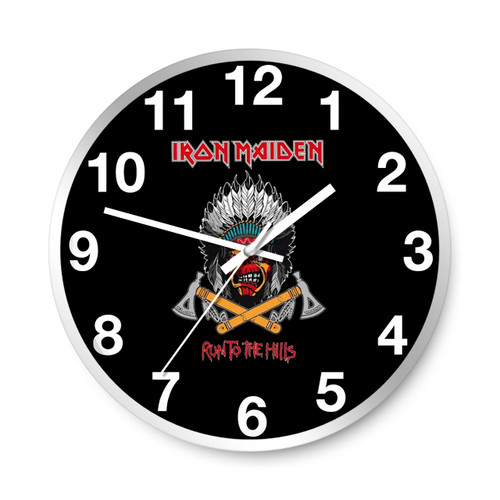 Iron Maiden Legacy Collection Powerslave World Tour Run To The Hills Wall Clocks