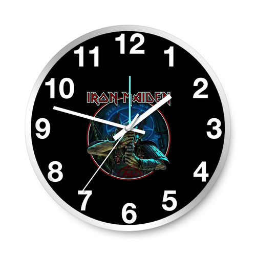 Iron Maiden Senjutsu Sword Wall Clocks