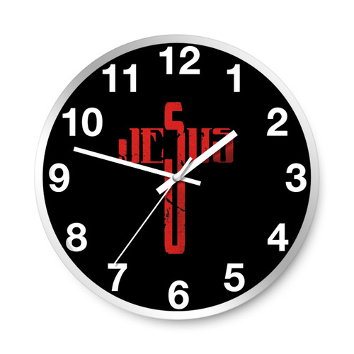 Jesus Cross Christian Wall Clocks