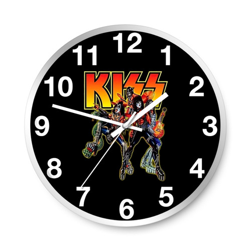 Kiss Band Retro Graphic Rock Heavy Metal Wall Clocks