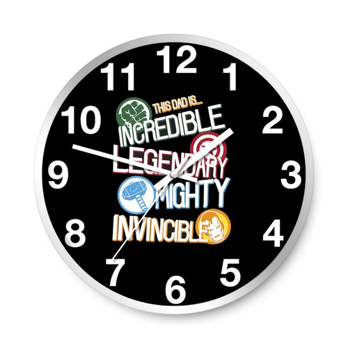 Marvel Avengers Fathers Day Dad Wall Clocks