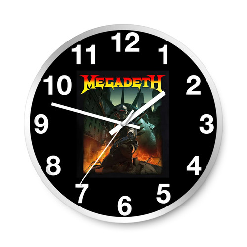 Megadeth Alien Embroidered Patch Wall Clocks