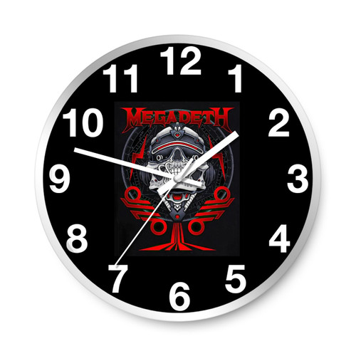 Megadeth Con Vic Wall Clocks