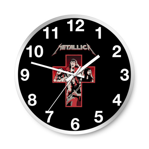 Metallica Cross Retro Wall Clocks