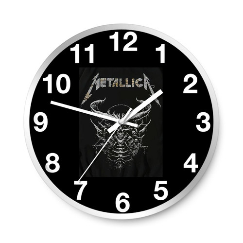 Metallica Skull Tour 2022 Vintage Wall Clocks
