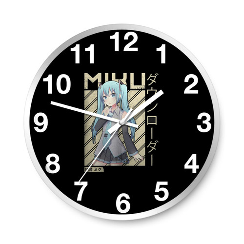 Miku Hatsune Cute Anime Wall Clocks