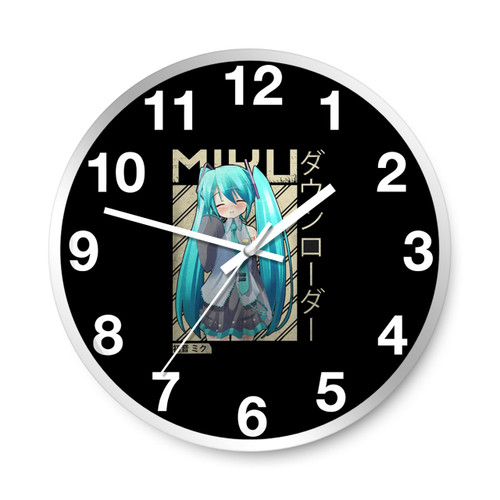 Miku Hatsune Miku Anime Wall Clocks