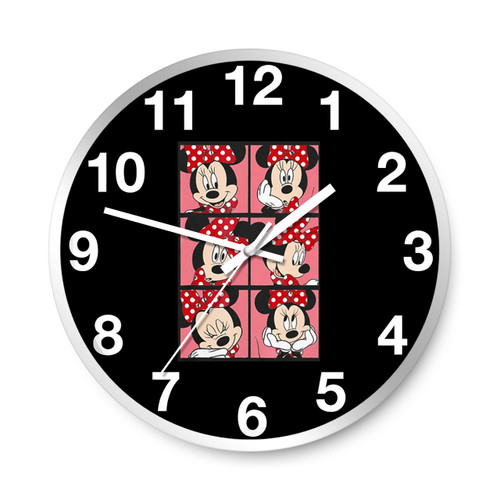 Minnie Mouse Moods Box Up Wall Clocks