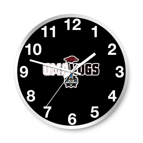 Omahogs World Series 2022 Wall Clocks