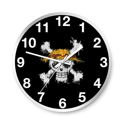 One Piece Anime Logo Fade Wall Clocks