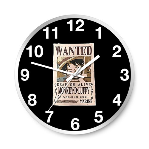 One Piece Luffy Bounty Wall Clocks