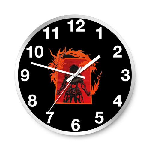 Portrait Baki The Grappler Young Baki Hanma Baki The Grrappler Wall Clocks