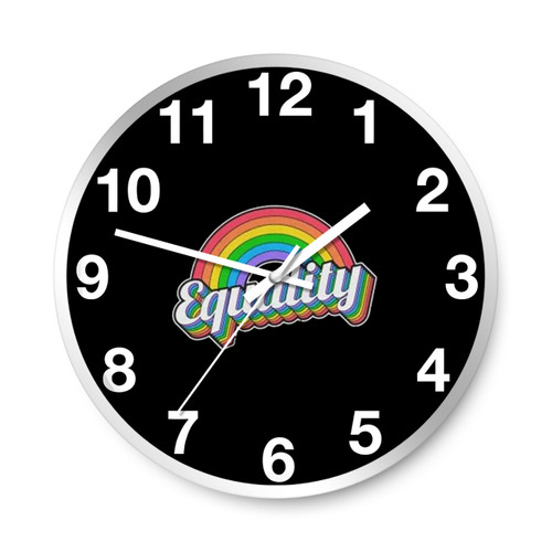 Rainbow Equality Wall Clocks
