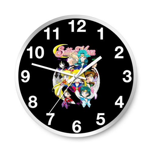 Sailor Moon Logo Art Wall Clocks